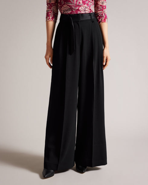 ELIZIIE-Trousers-Wide Leg Trouser With Pleat Detail- Ted Baker Romania